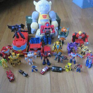 Toy Transformer lot including Bumble Bee Plush doll